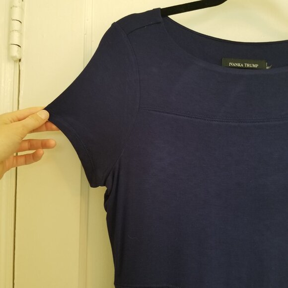 Ivanka Trump Short-Sleeved Tee Shirt Dress Size 4P - Picture 3 of 8